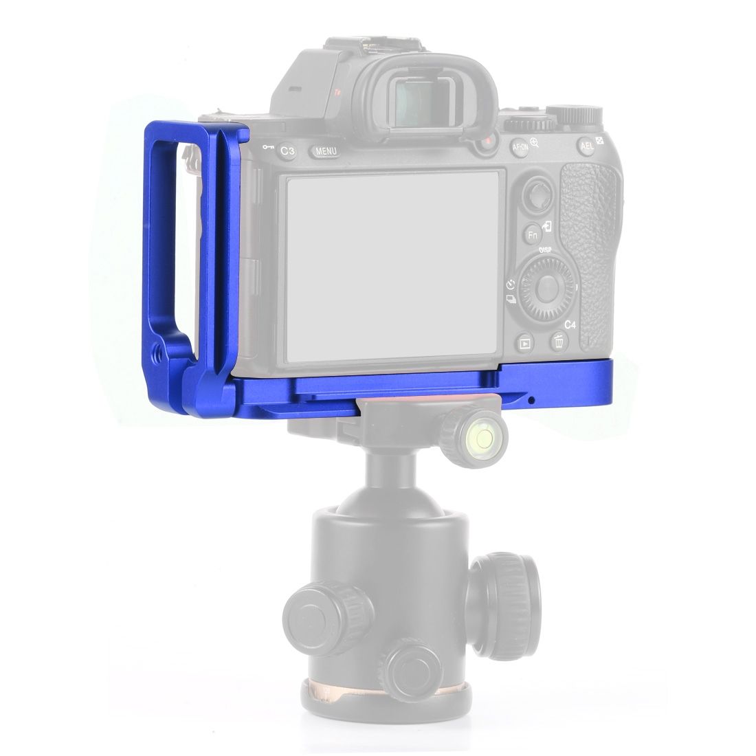 1/4 Inch Vertical Shoot Quick Release L Plate Bracket Base Holder For Sony A9 (ILCE-9) / A7 III/ A7R III(Blue)