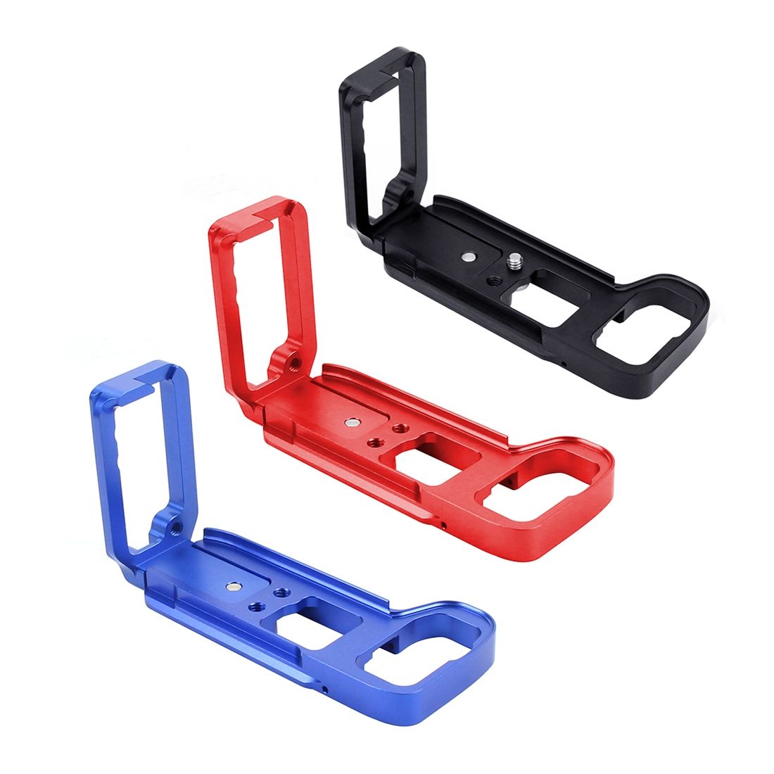 1/4 Inch Vertical Shoot Quick Release L Plate Bracket Base Holder For Sony A9 (ILCE-9) / A7 III/ A7R III(Blue)