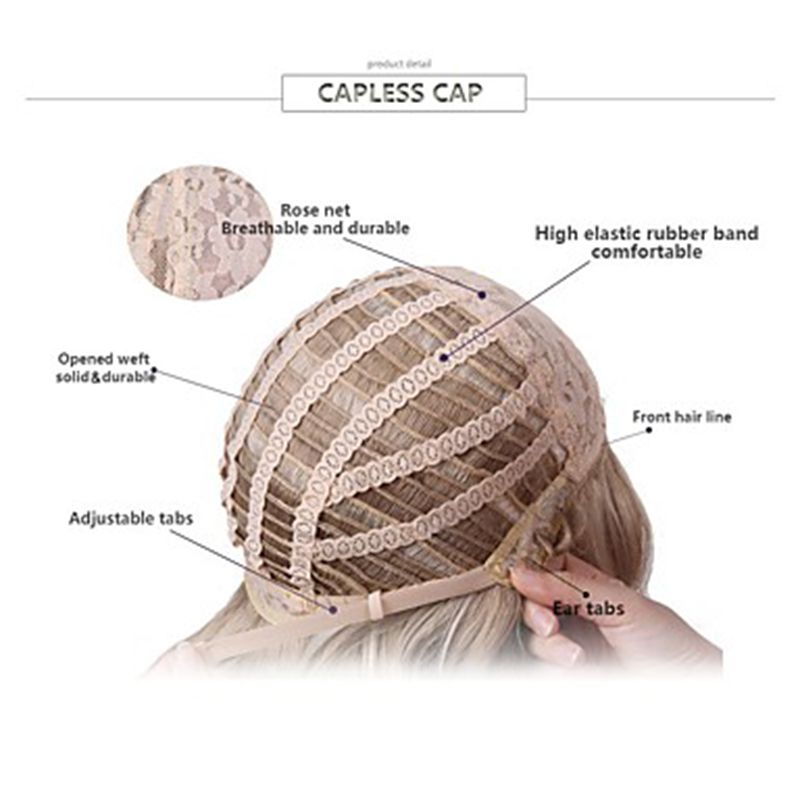 Synthetic Hair Made Of Heat-resistant Fibers For Men's Wigs