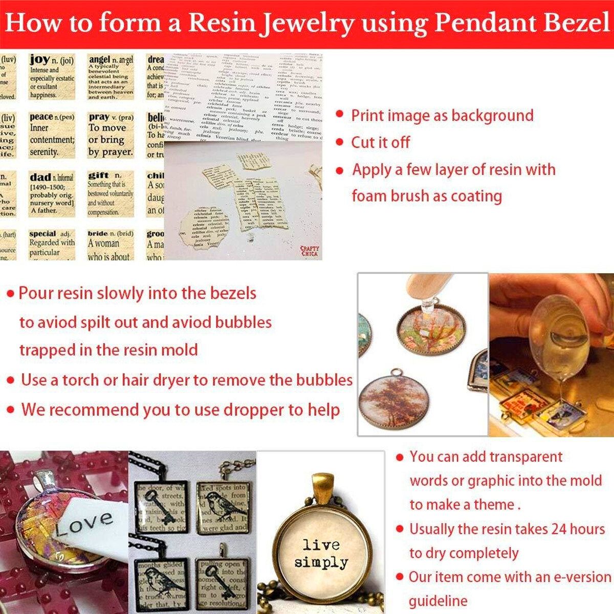 113/138 Pcs DIY Craft Silicone Resin Jewelry Casting Mold With Glitter And Flower Decoration DIY Artcraft Project Gift Pendant Making Tools Set For Beginners Pink