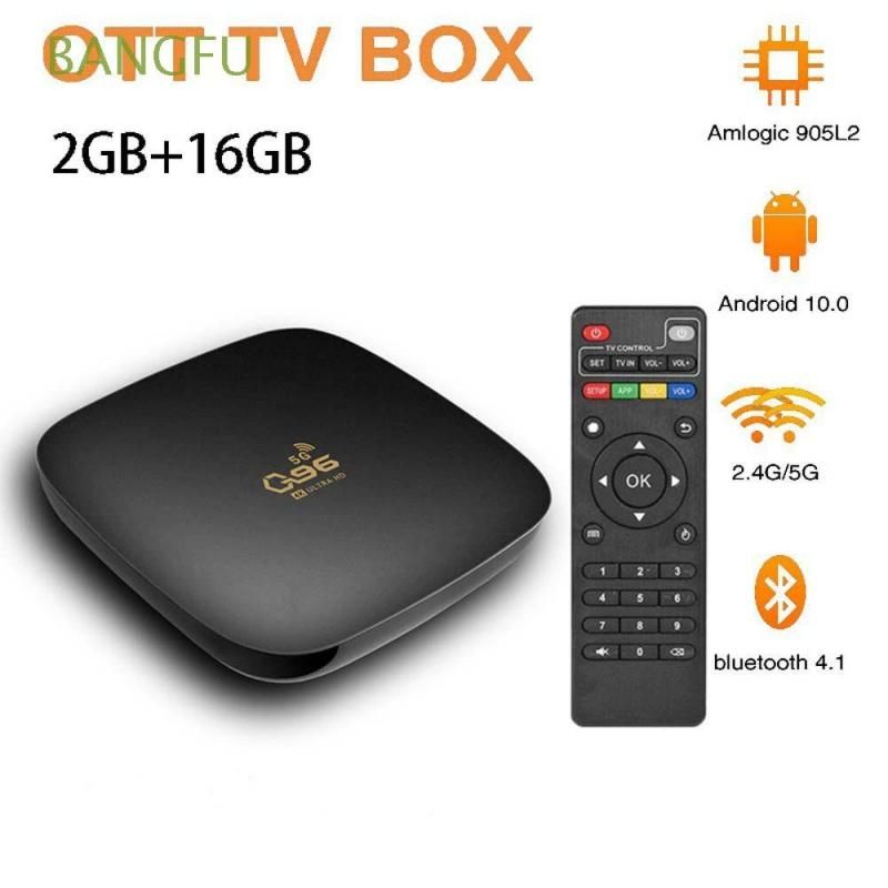Q96 TV Box Android 10.1 Bluetooth 4.1 S905 Quad Core 2.4/5G Dual Wifi Set Top Home Theater Media