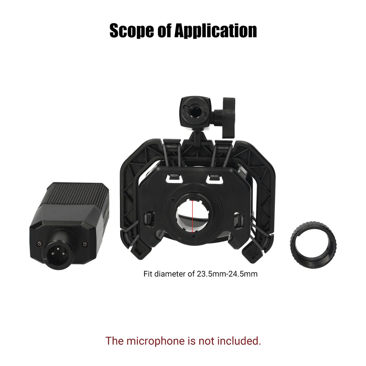 Plastic Microphone Shock Mount Anti-vibration Mic Holder