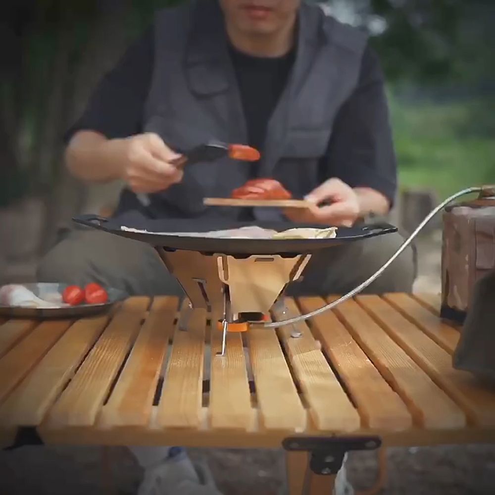 Outdoor Camping Stoves Rack Portable Stainless Steel Furnace