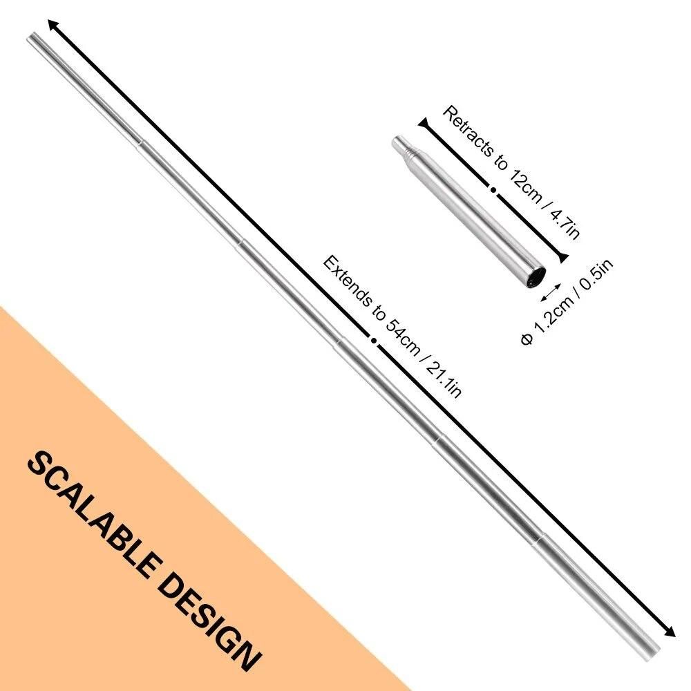 New Outdoor Portable Bellow Blow Fire Tube Bbq Camping Picnic Stove Collapsible Fire Tool Stainless Steel Camping Equipment