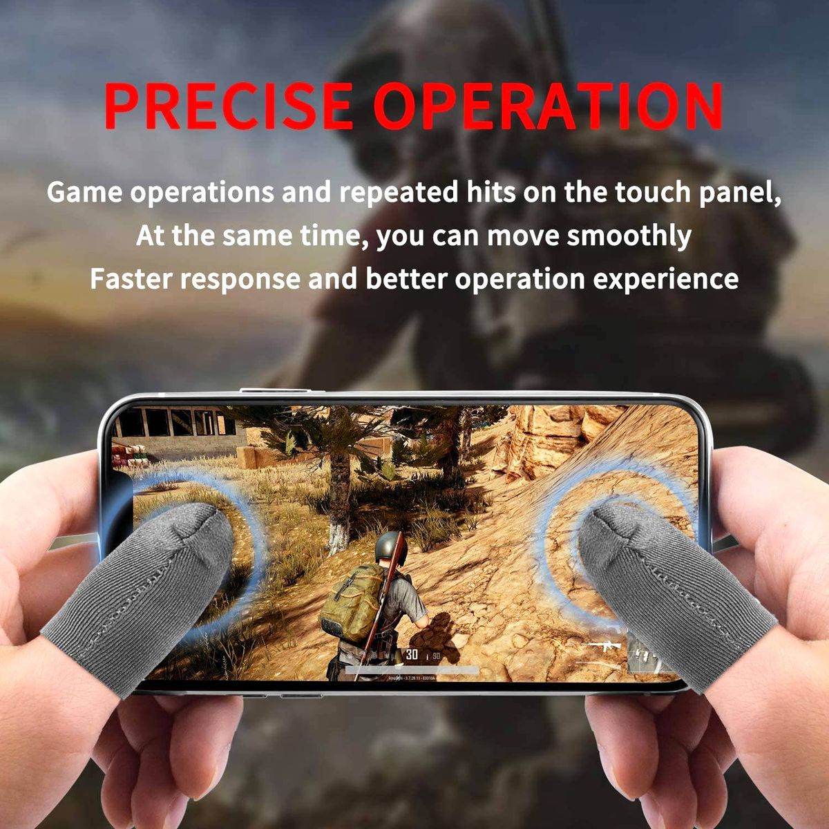 Finger Sleeves For Gaming Game Contact Screen Finger