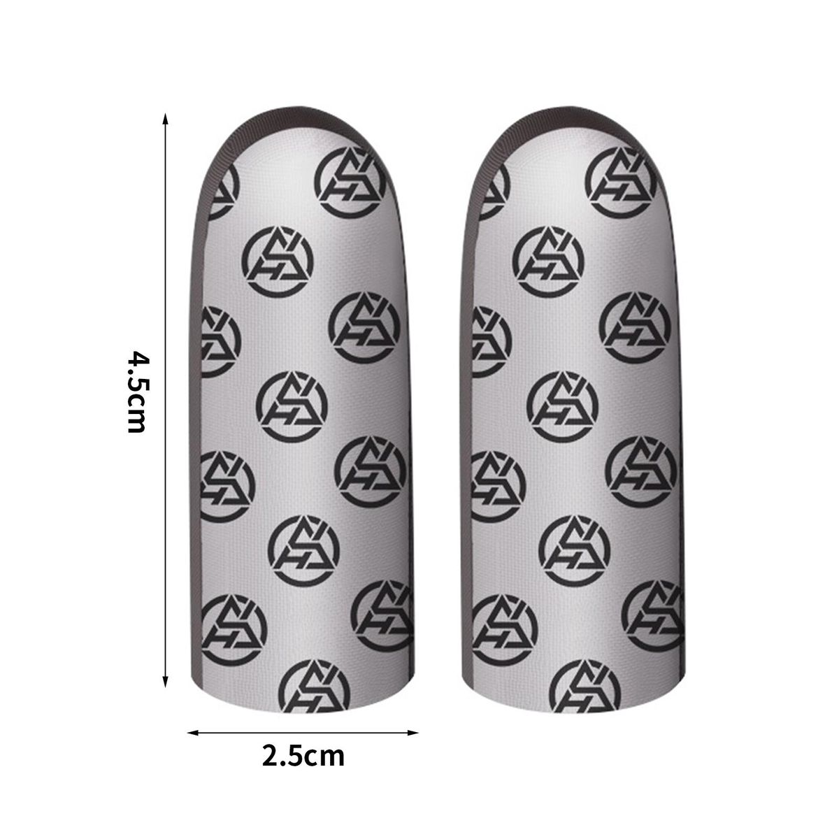 1 Pair Finger Sleeve Gamer Thumb Protector Gaming Finger Covers Grey