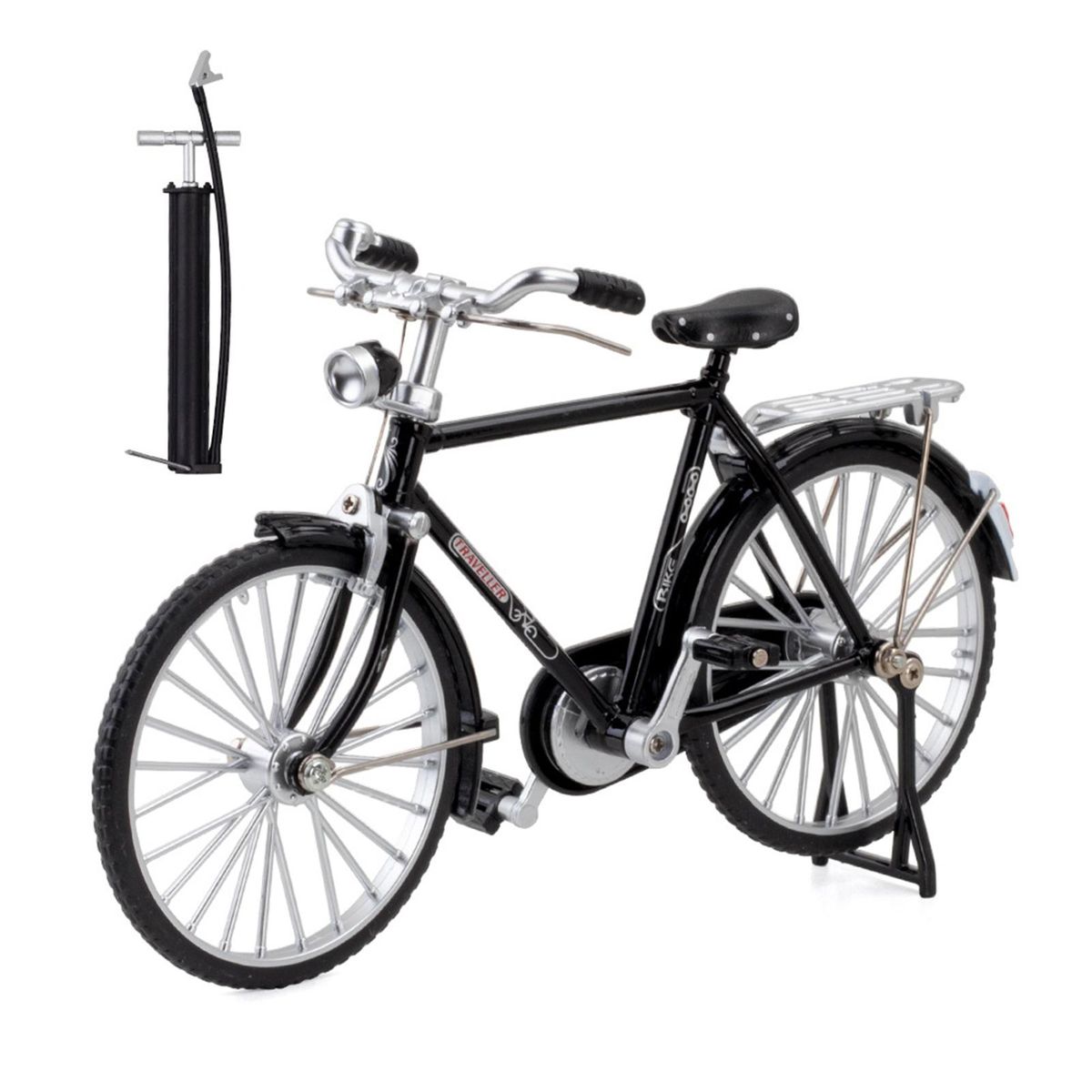 1:10 Bicycle Model Collections Miniature 1/10 Classical Decoration Diecast Bicycle Model Bike Shaped Toy For Bedroom Adults Kids