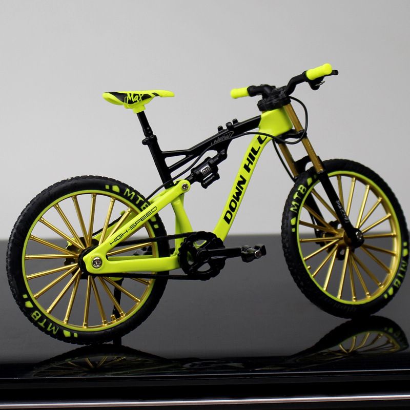 Delicate Crazy Magic Finger Bike Alloy Bicycle Model 1:10 Bicycle Bend Road Mini Racing Toys Adult Collection Gifts 17.5CM