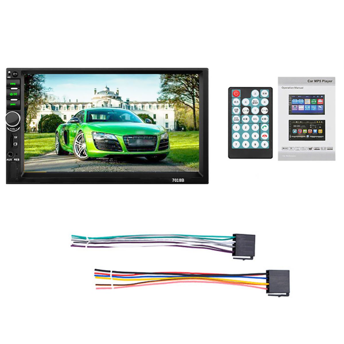 BT Car Stereo Audio MP5 Player Rearview Function FM Radio