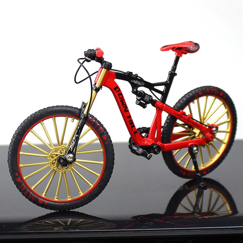 Mini 1:10 Alloy Model Bicycle Diecast Metal Finger Mountain Bike Racing  Adult Collection Gifts Toys For Children