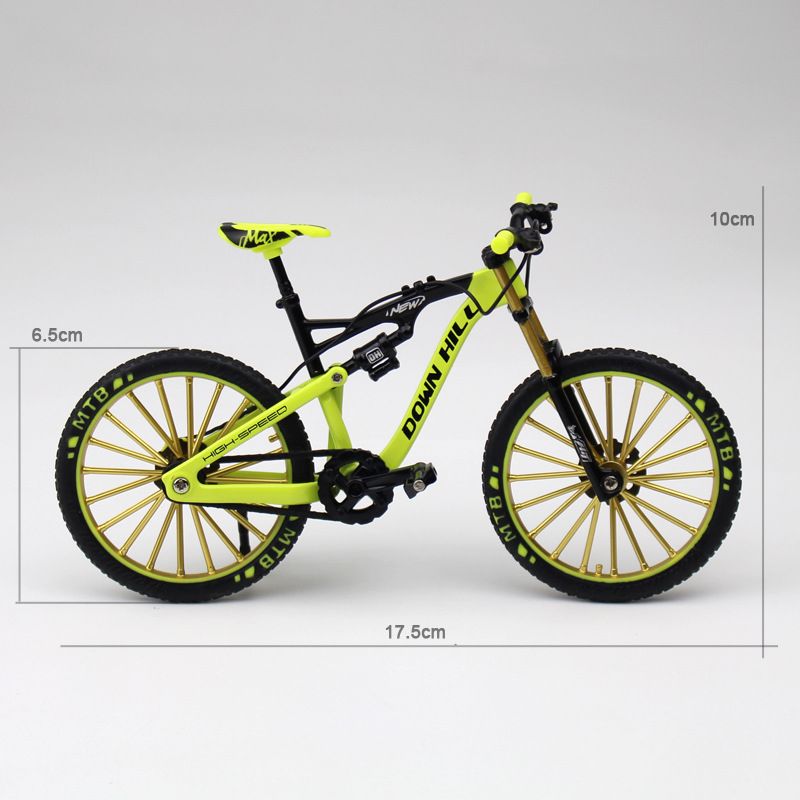 Mini 1:10 Alloy Model Bicycle Diecast Metal Finger Mountain Bike Racing  Adult Collection Gifts Toys For Children