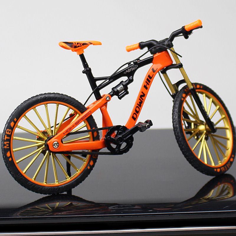 Mini 1:10 Alloy Model Bicycle Diecast Metal Finger Mountain Bike Racing  Adult Collection Gifts Toys For Children