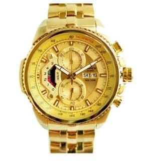 Edifice EF 558 Gold Tone Chronograph Watch