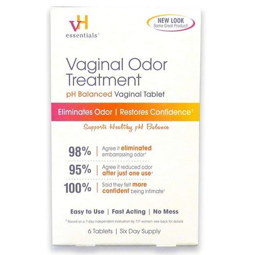 Feminine Odor Treatment, PH Balanced Vaginal Tab 6 Insert