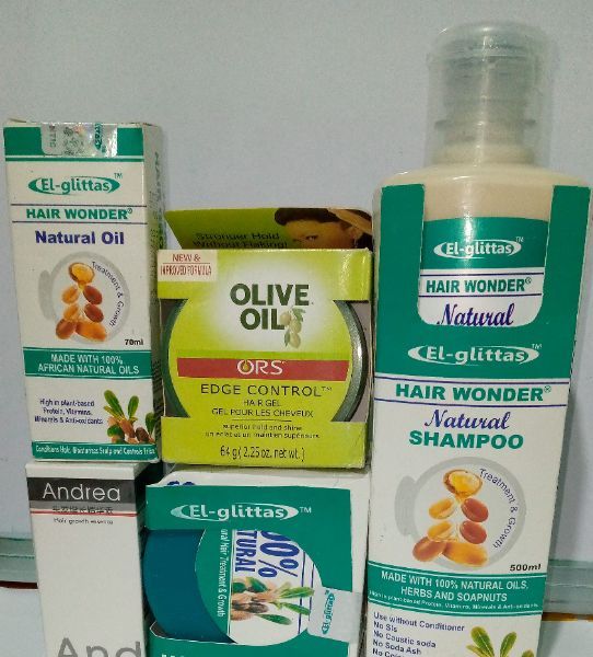 Hair Wonder Oil+ Cream +ShampooAndrea Oil + Olive Oil Edge Control