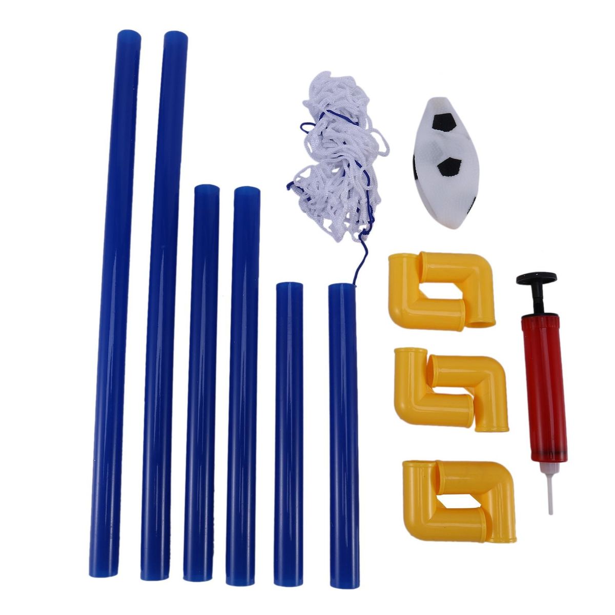 Folding Mini Football Soccer Goal Post Net Set with Pump Kids Sport Indoor Outdoor Games Toys Child Birthday Gift Plastic