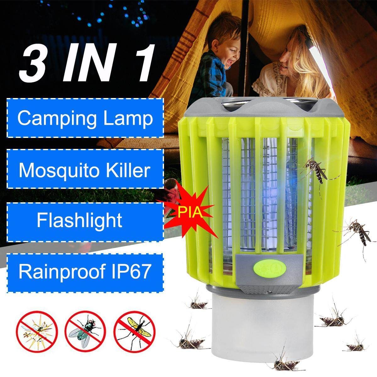 Mosquito Killer Camping Lantern Outdoor Flashlight Lamp Fly Bug Light