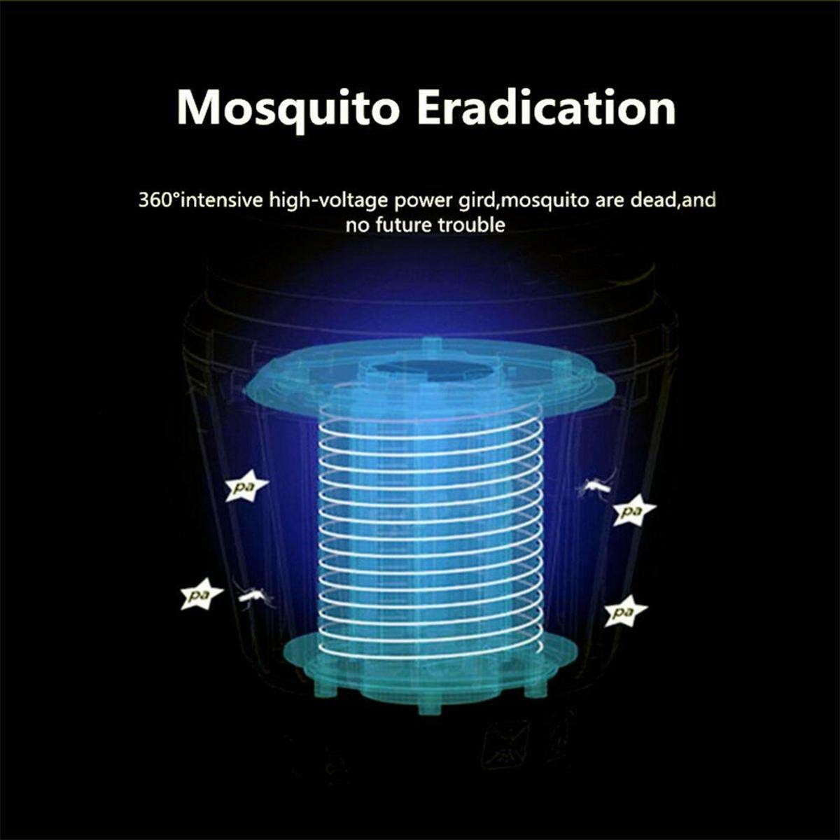 Mosquito Killer Camping Lantern Outdoor Flashlight Lamp Fly Bug Light