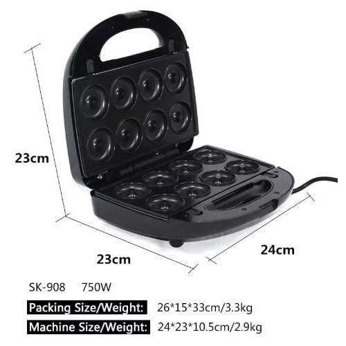 Multifuctional 6-in-1 Sandwich Maker + Grill + Toaster + Waffle Maker