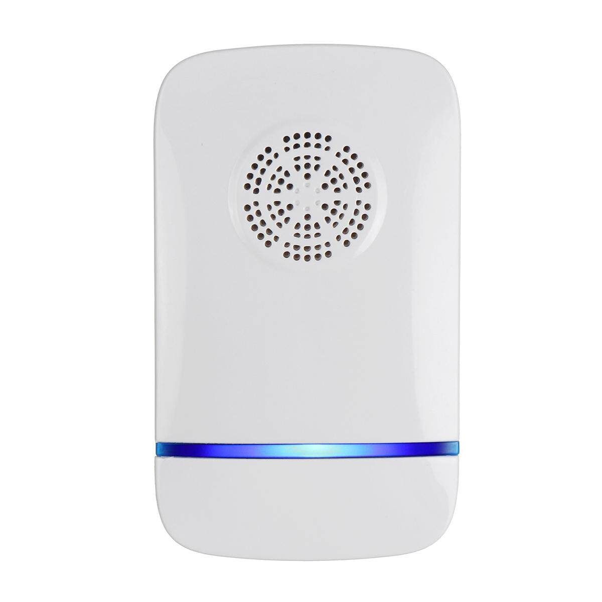 (US/EU PLUG) With LED Ultrasonic Electronic Magnetic Pest Anti Mosquito Killer Rat Mouse Cockroach Insect Fly Bug Squirrel Repellent WHITE Aesthetic Rules