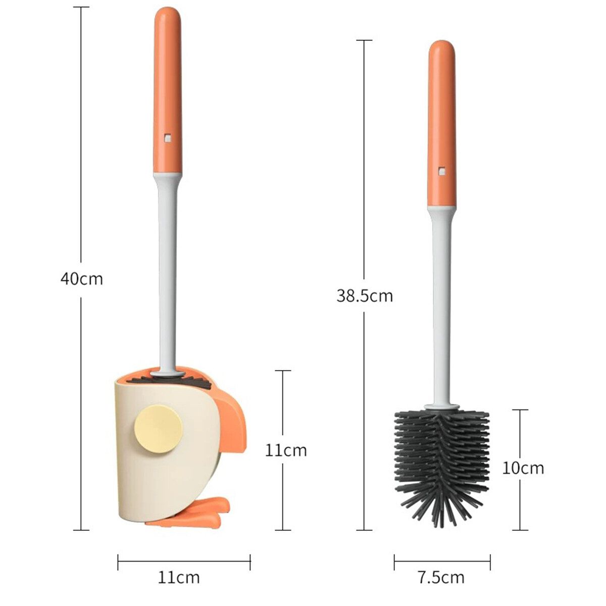 Toilet Brush And Holder Set Trump WC Gag Gift Hand Made Brushe Cleaner Bathroom Green