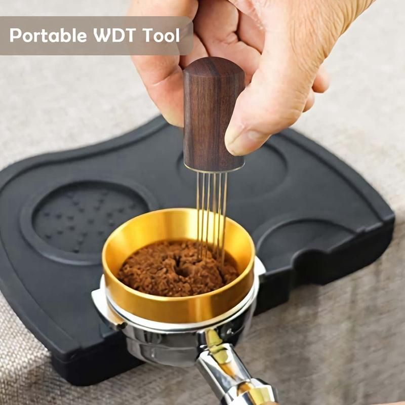 Espresso Coffee Stirrer Espresso Distribution Tool Portable Espresso Distribution Tools6 s Walnut Color