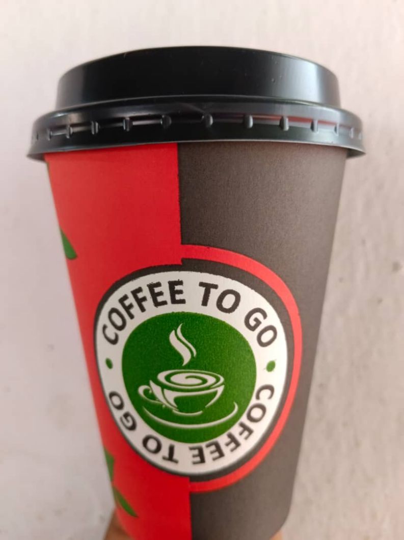 50 Pieces Paper Coffee/tea  Cups With Spoon