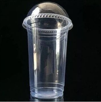 Disposable 20oz (550ml) Plastic Cup With Dome Cover/lid