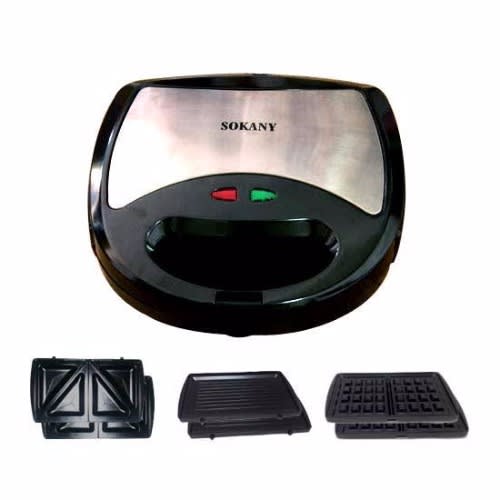 3 In 1 Sandwich + Waffle & Grill Maker And Toast