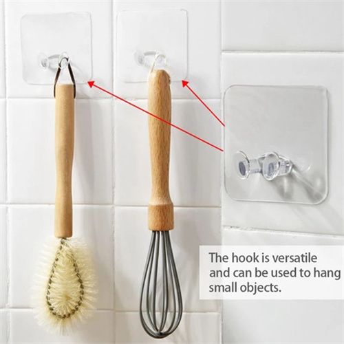 20PCS Powerful Non-Mark Storage Hooks Hangers Fixtures