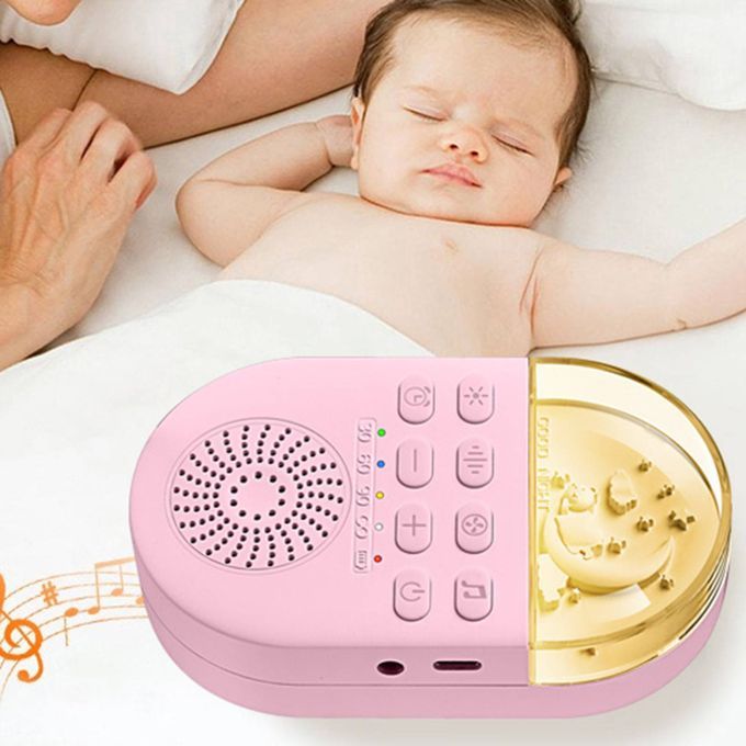 Travel Mini Nursery Baby White Noise Machine Sleep Machine Night Pink