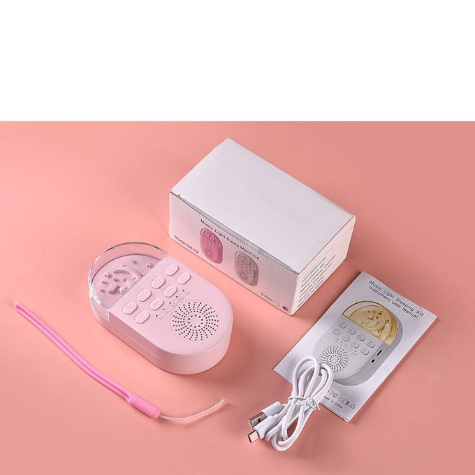 Travel Mini Nursery Baby White Noise Machine Sleep Machine Night Pink