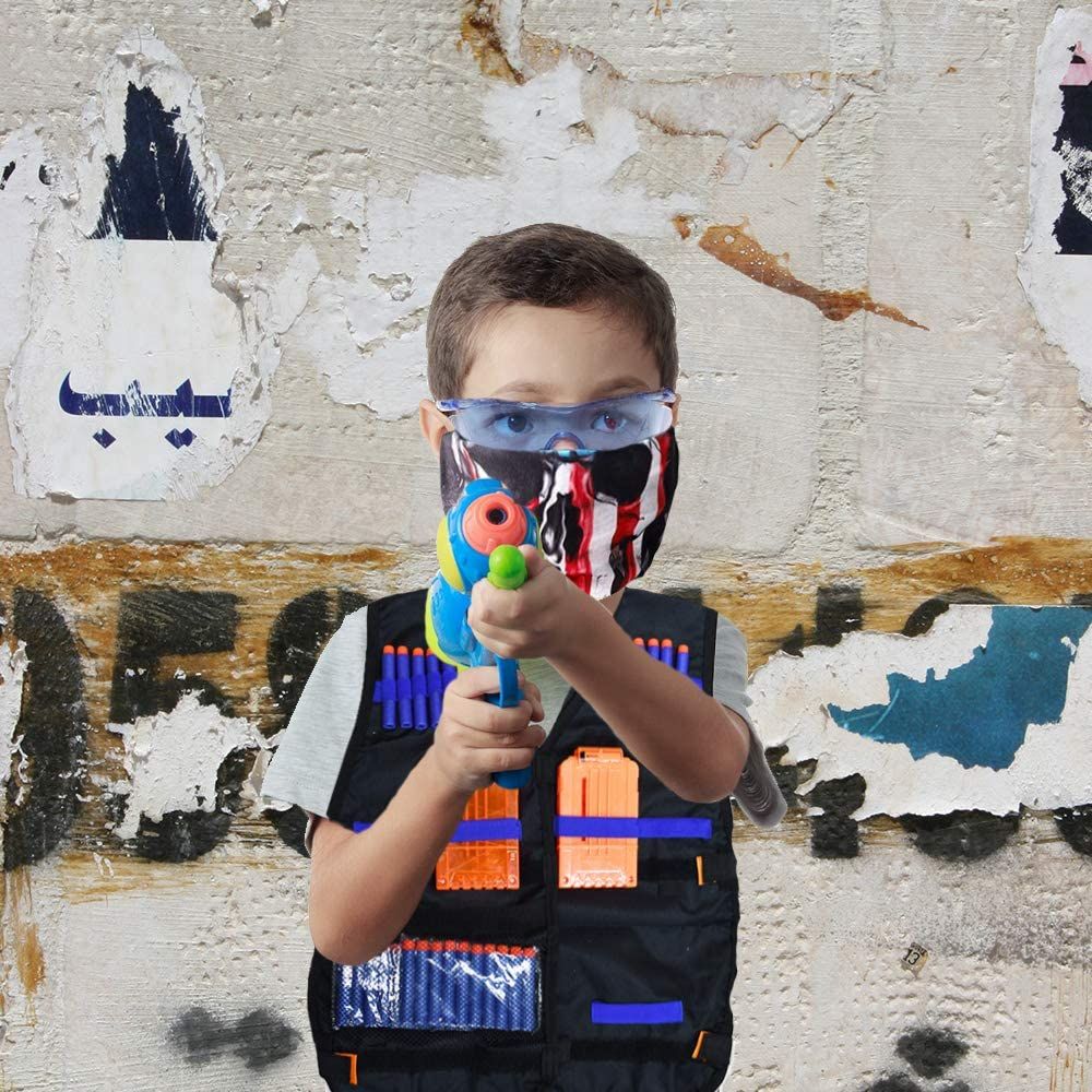 Kids Tactical Dress Kit For Nerf Guns N-Strike Elite Series With 40 Bullets Refill Darts