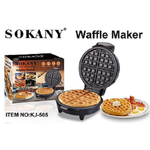 Black - Electric Waffle Maker 1000Watts