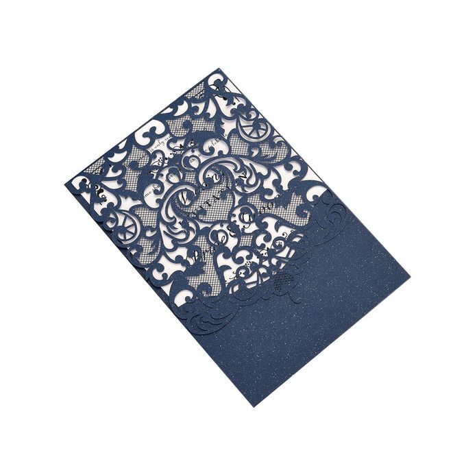 10pcs Pearl Paper Floral Invitation Cards Invitation Holders