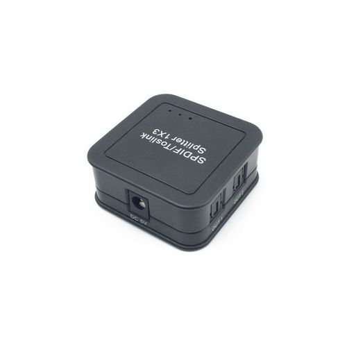 Toslink Digital Optical Fibre Audio Splitter Box Hub 1to3 TV Sound Bar Amp
