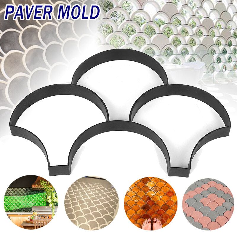 52x36cm 3 Grids Mold Paving Concrete Stepping Floor Pavement DIY Paver Mould