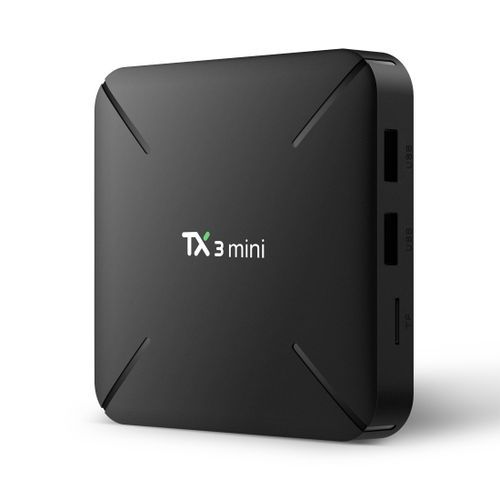 TX3 Mini 4K HD Smart TV BOX,Android 7.1,S905W Quad Core Cortex-A53 Up To 2GHz,1GB+8GB, Support TF Card, SPDIF, LAN, AV, WiFi(Black)