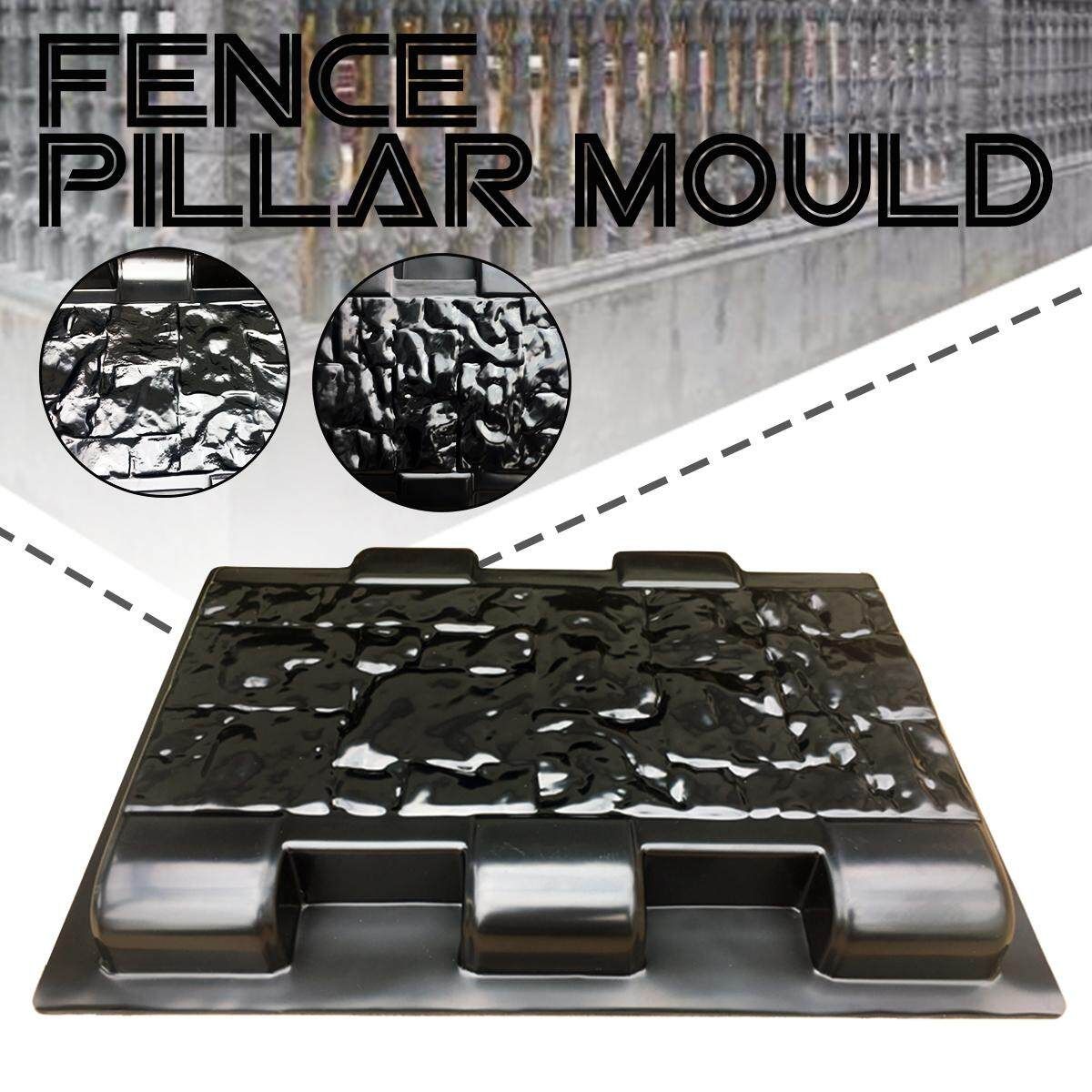 Fence Pillar Cement Mould Concrete Paving Mold Stepping Patio Path Garden