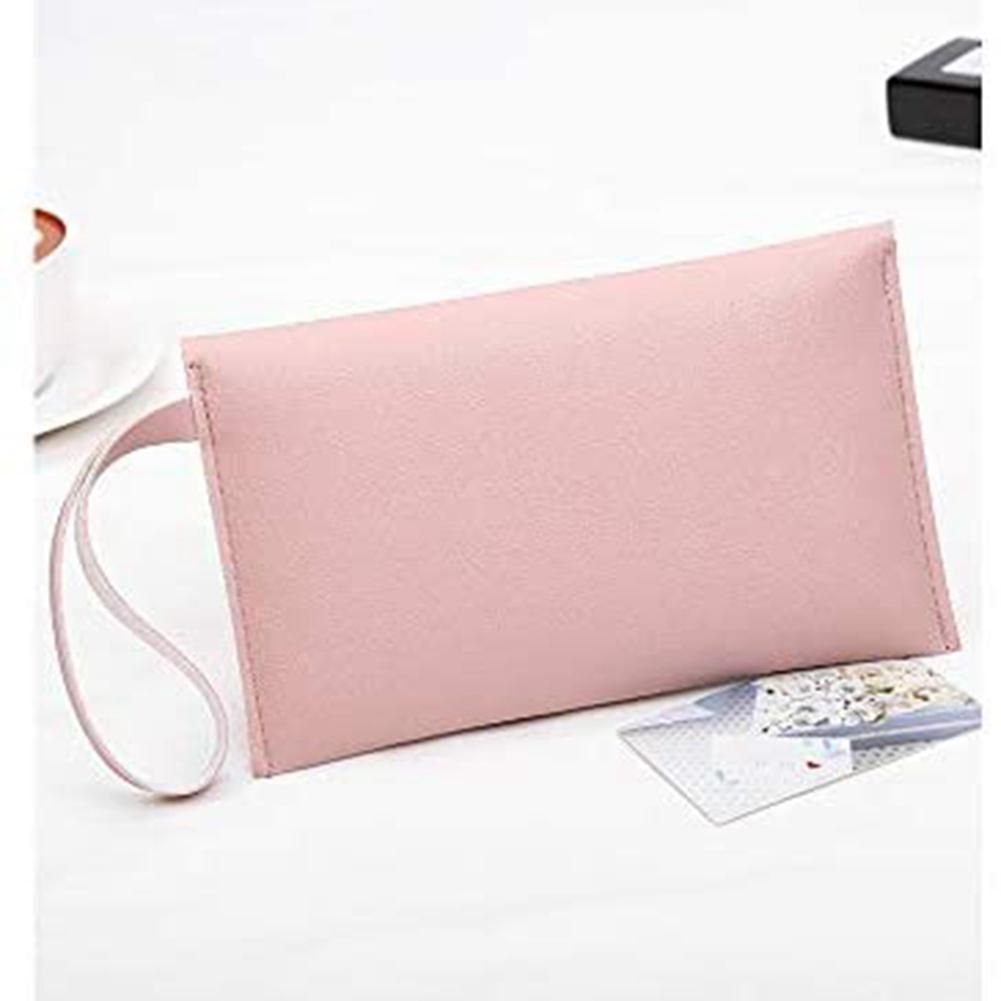 PU Leather Cash Envelopes Wallet, Money Cash Envelopes Bag Reusable Budget Envelope for Storing Cash Budgeting Check D