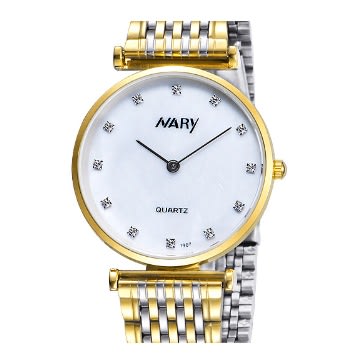 Movement Quartz Watch - 2 Tone - Non Mechanical - Silver/gold