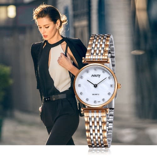 Movement Quartz Watch - 2 Tone - Non Mechanical - Silver/gold