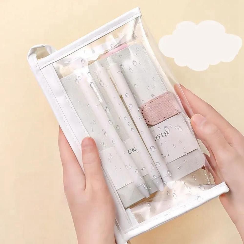 Pencil Case Cute Pen Holder Kawaii Stationery Pouch Cosmetics Bag for School Students Office Women Teens Girls Boys B