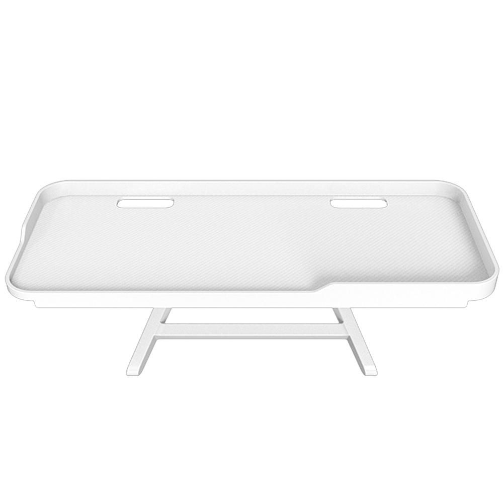 TV Top Rack Mounting Bracket Adjustable and Threadable Fixed Cable Box, for Apple TV, Media EquipmentWhite