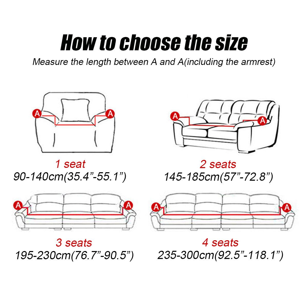 1/2/3/4 Sofa Covers Couch Slipcovers Stretch Waterproof Cover Settee Protector Purple Pillow Case