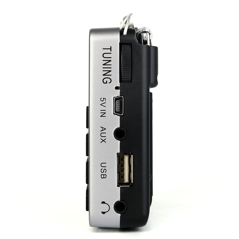 TR603 AM FM Radio Shortwave Transistor Digital Tuning Receiver MP3 Player Support TF Card With Rechargeable Li-Ion Battery