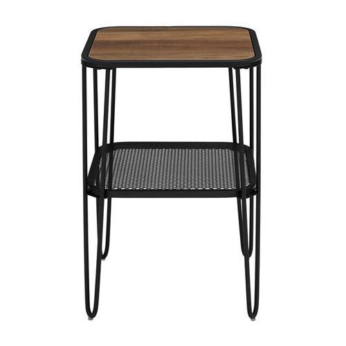 Walker Edison Hairpin Metal Frame Square Modern Side Table