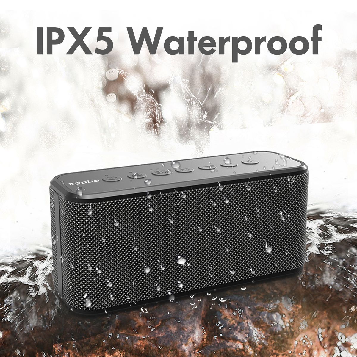 Portable Bluetooth Speaker Subwoofer 80w IPX7 For Outdoor