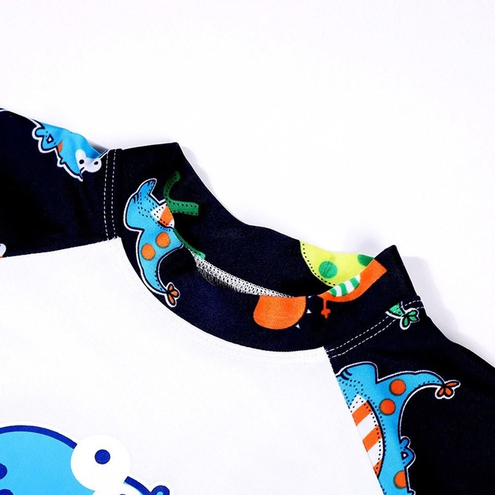 Boy Swimwear 3 Piece Swimsuit Age 2-12 Baby Boy Kid Child Summer Swim Wear Shorts Cartoon Print Toddler Swimming Trunks with Hat