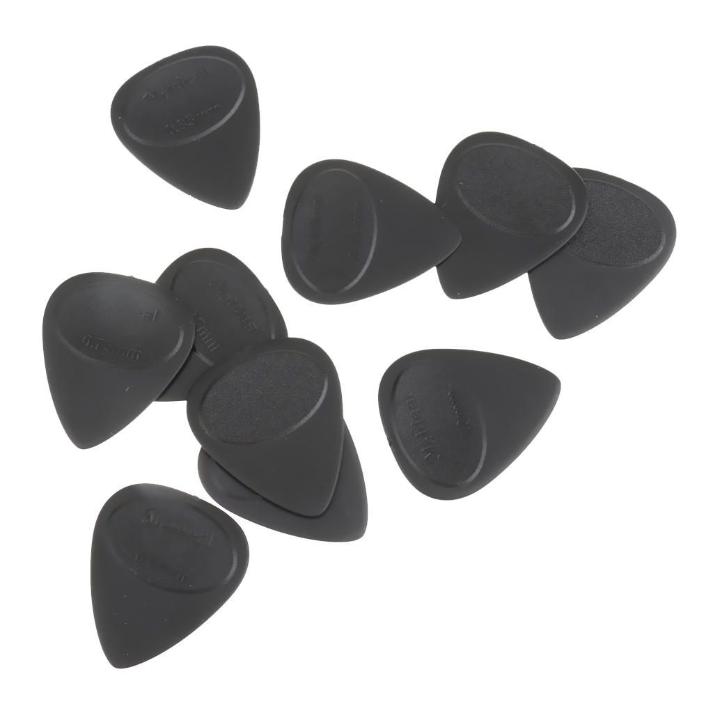 Box Of 10 Pieces Of Mixed Thickness Bass Guitar Pick Black